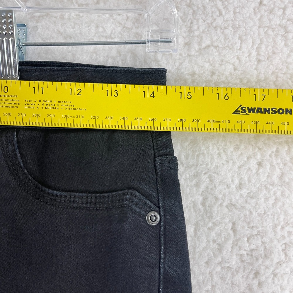 NYDJ Jeans Womens Size 4 Black Denim Straight Legging Stretch Mid-Rise Casual‎ - Picture 9 of 16